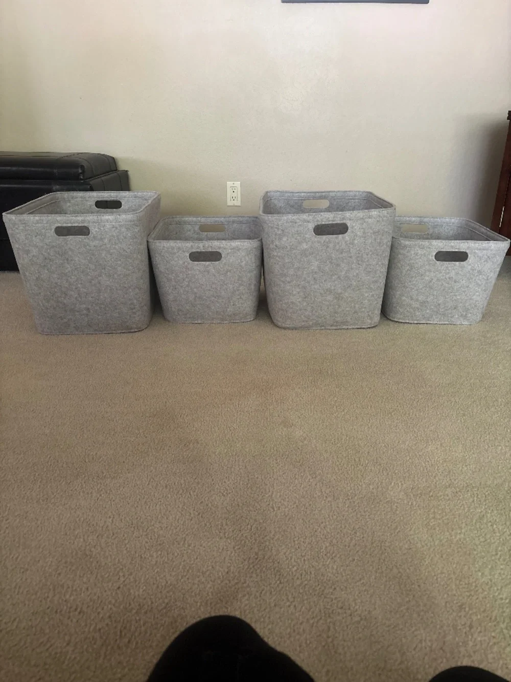 4 Brightroom Felt Storage Bins – $40 for All